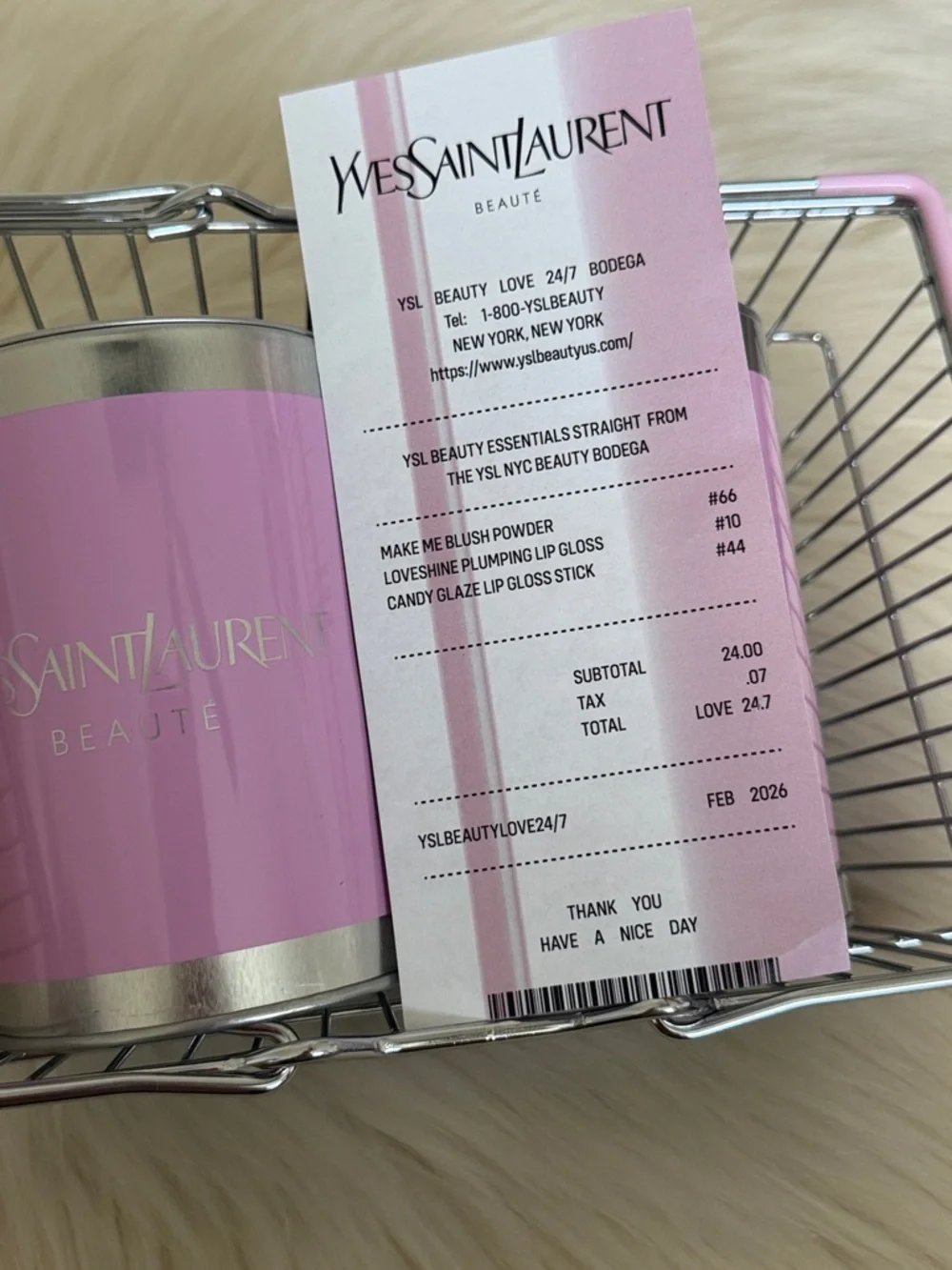 YSL Beauty PR make me blush fuchsia fizz, loveshine gloss, candy glaze lip gloss - Picture 7 of 13